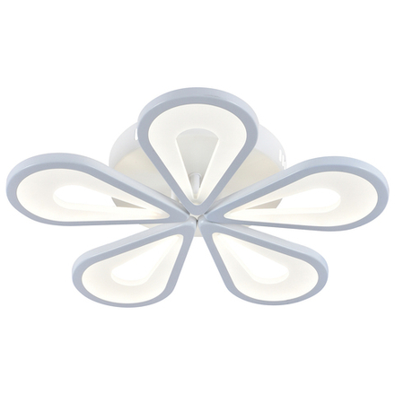 Светодиодный светильник 80Вт, 6400Лм, 3000К-6500К,Ra>80, ИК-пульт, плавная регулировка мощности, изменение цветовой температуры, ночник, металл/акрил, белый/матовый