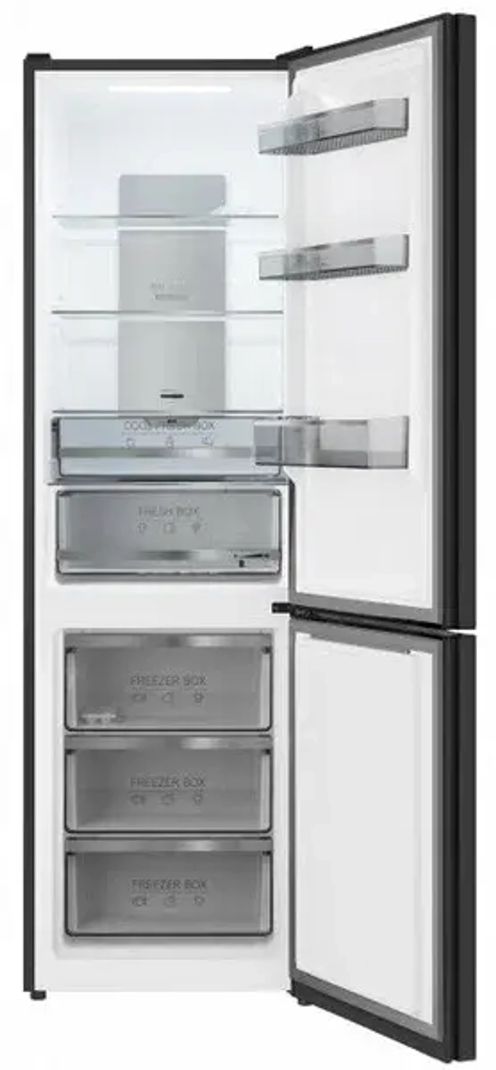 Холодильник двухкамерный Weissgauff WRK 195 D Full NoFrost Rock Glass (q)