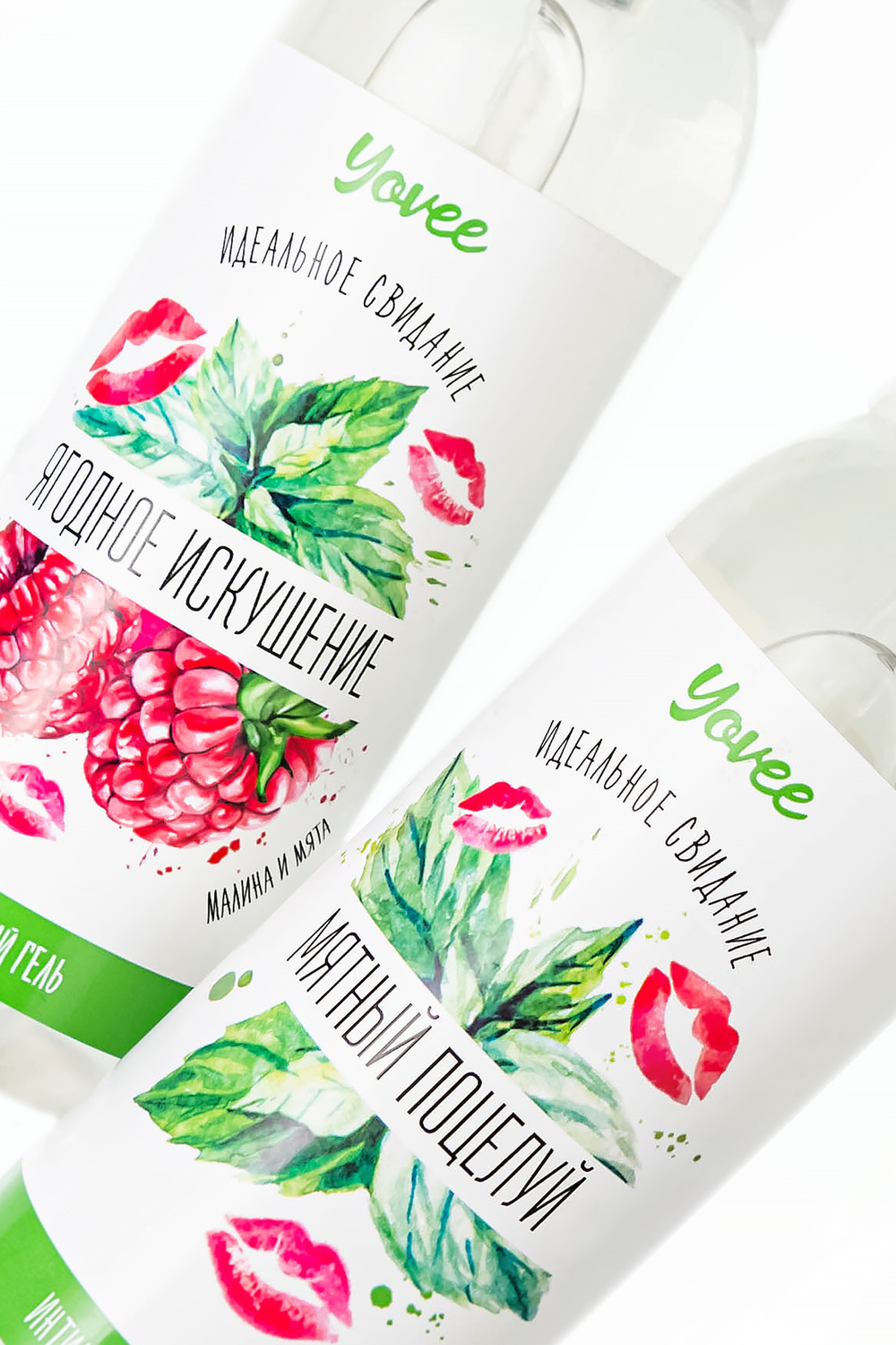 Съедобная смазка Ягодное искушение со вкусом малины и мяты 100 мл