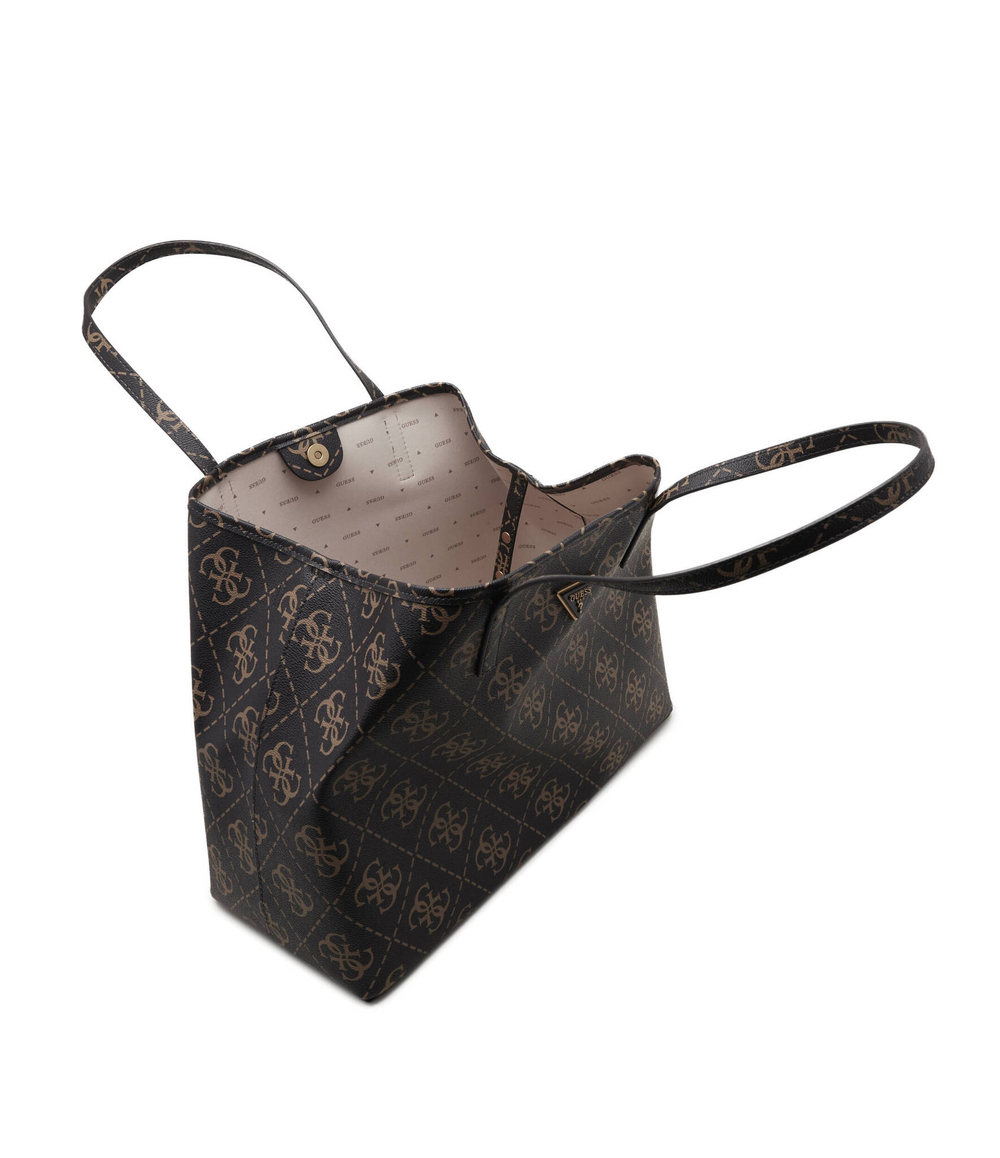 Сумка-шопер 2в1 VIKKY LARGE TOTE Guess - каштановый(HWOS69 95290)