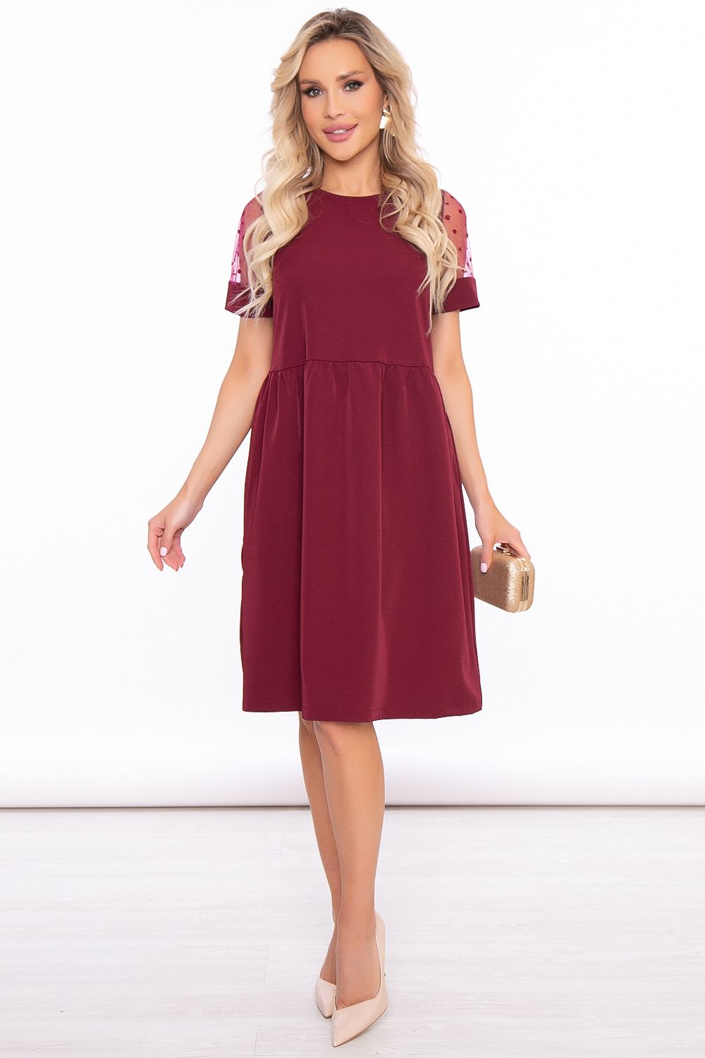 Платье "Богемия" (бордо) П3038 LT Collection (Акция)