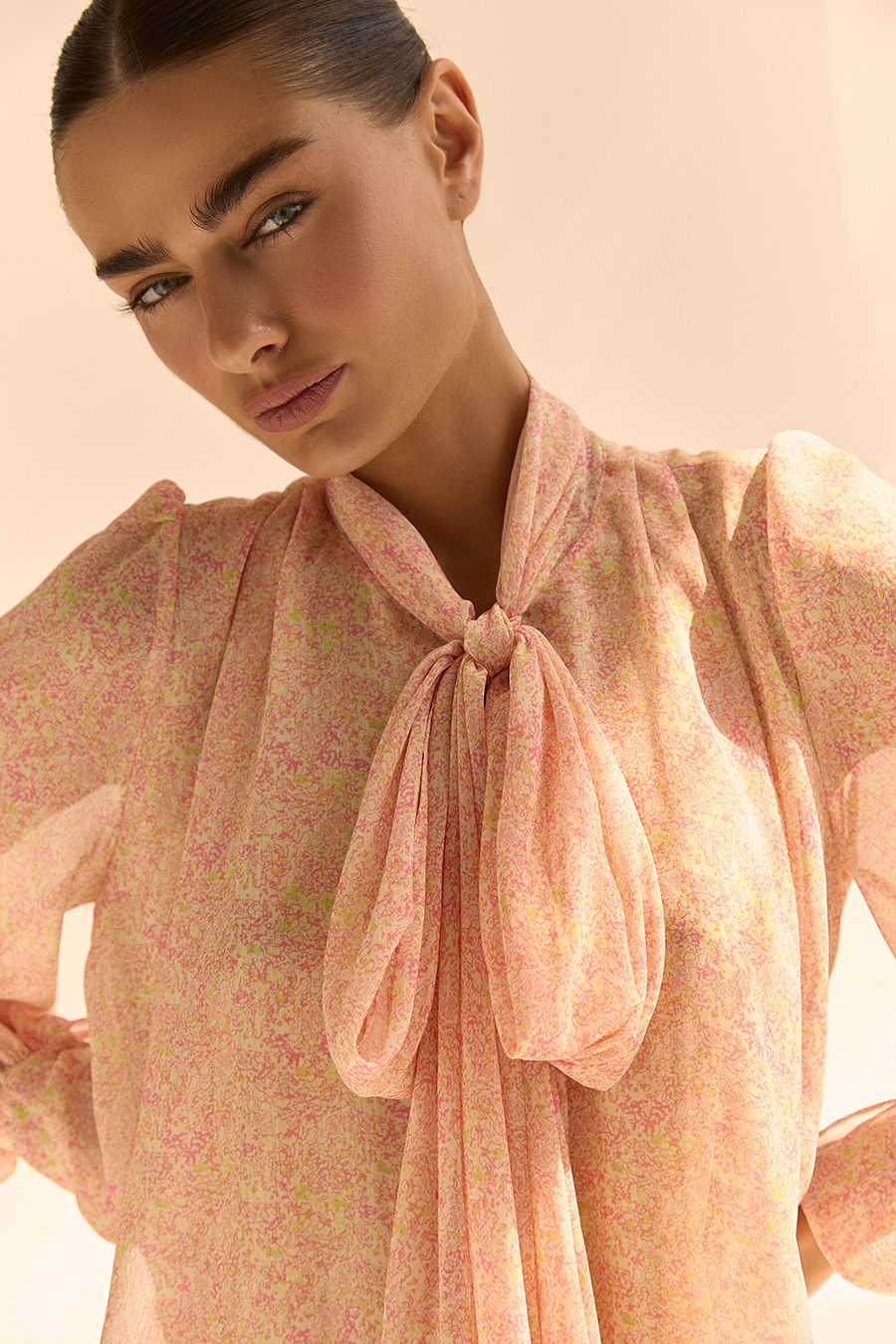 Платье с длинным рукавом BAHAMAS Жёлтый