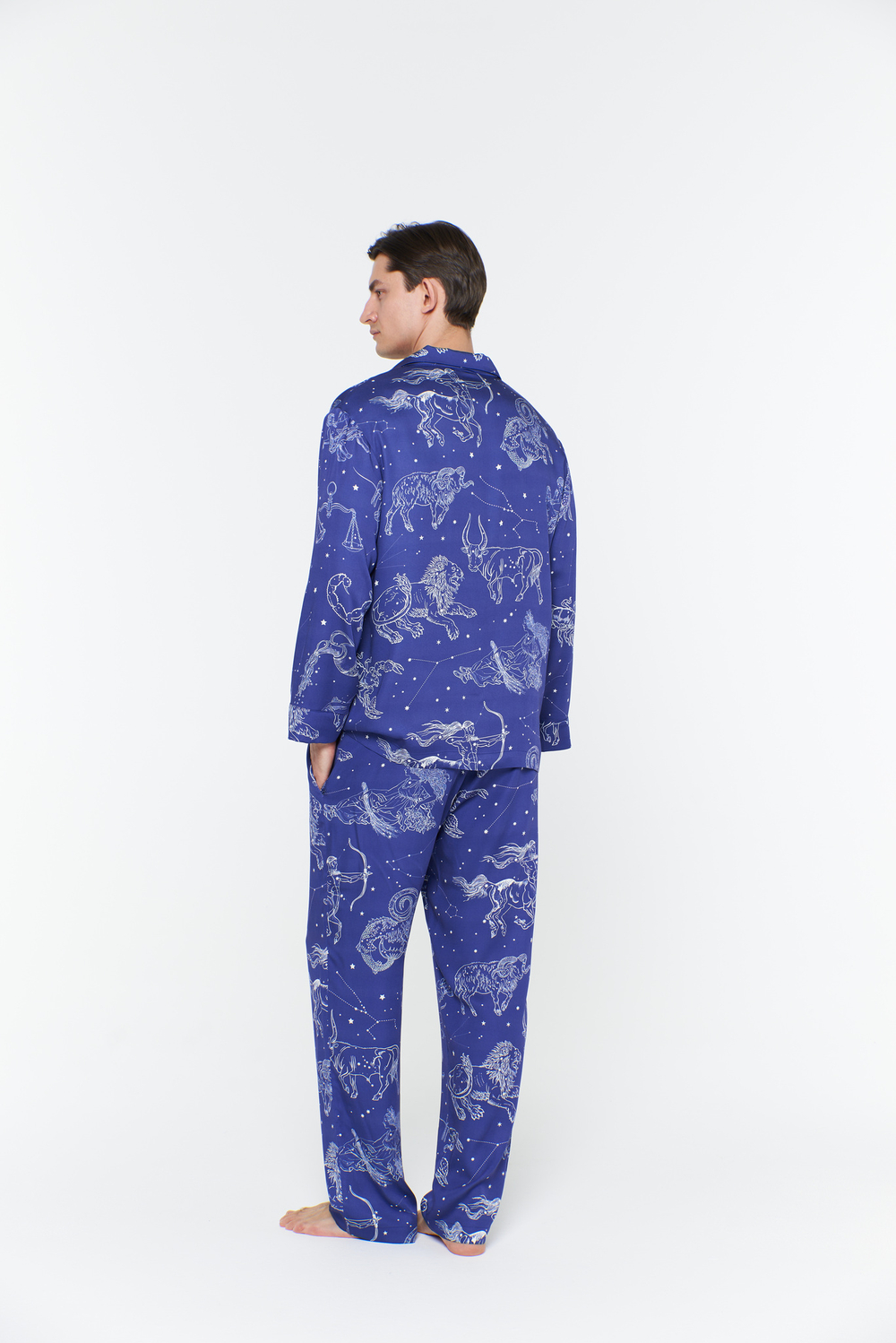 Пижамный костюм из вискозы мужской