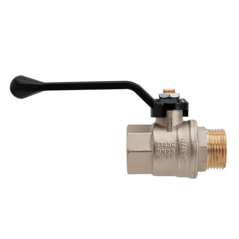 Кран шаровой Hoobs Orion 1 1/2" внутренняя-наружная (рычаг)