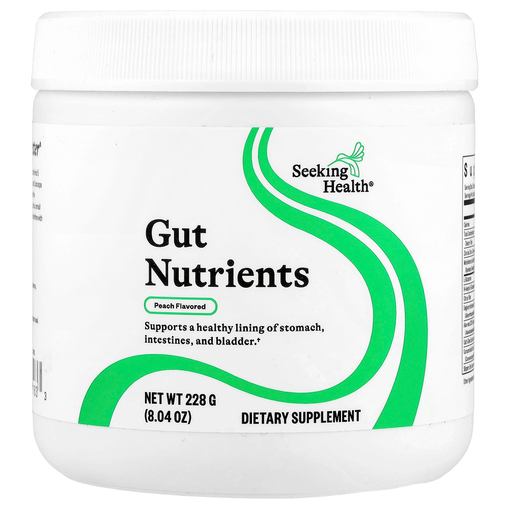 Seeking Health, питательные вещества для кишечника, со вкусом персика, 228 г (8,04 унции)