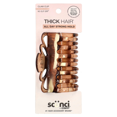 Scunci, Thick Hair®, No-Slip Grip®, заколка-клеш, 1 шт.