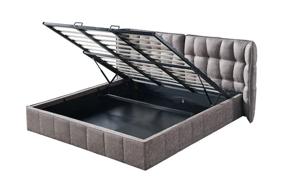 Кровать Hush с подъемным механизмом, 180х200 см, темно-бежевая