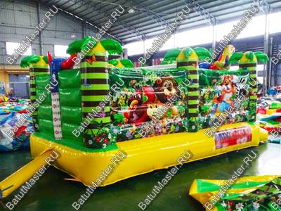 Надувной батут "Джунглимания" 4,5*3*2 м