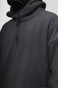 Худи KUL'TURA "HALF ZIP FLEECE" Темно-серый