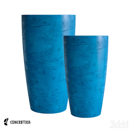 Кашпо CONUS COBALT BLUE D41 H57