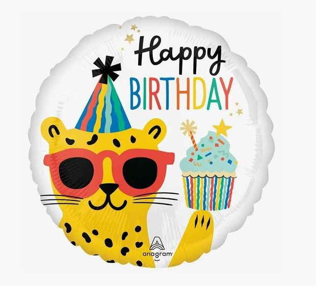 AN 18" HB Леопард в очках и колпаке S40 (БГ-15)