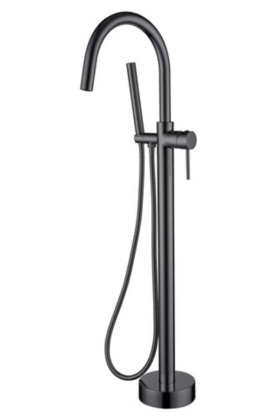 Смеситель напольный, Uno. Shine Gun Metall