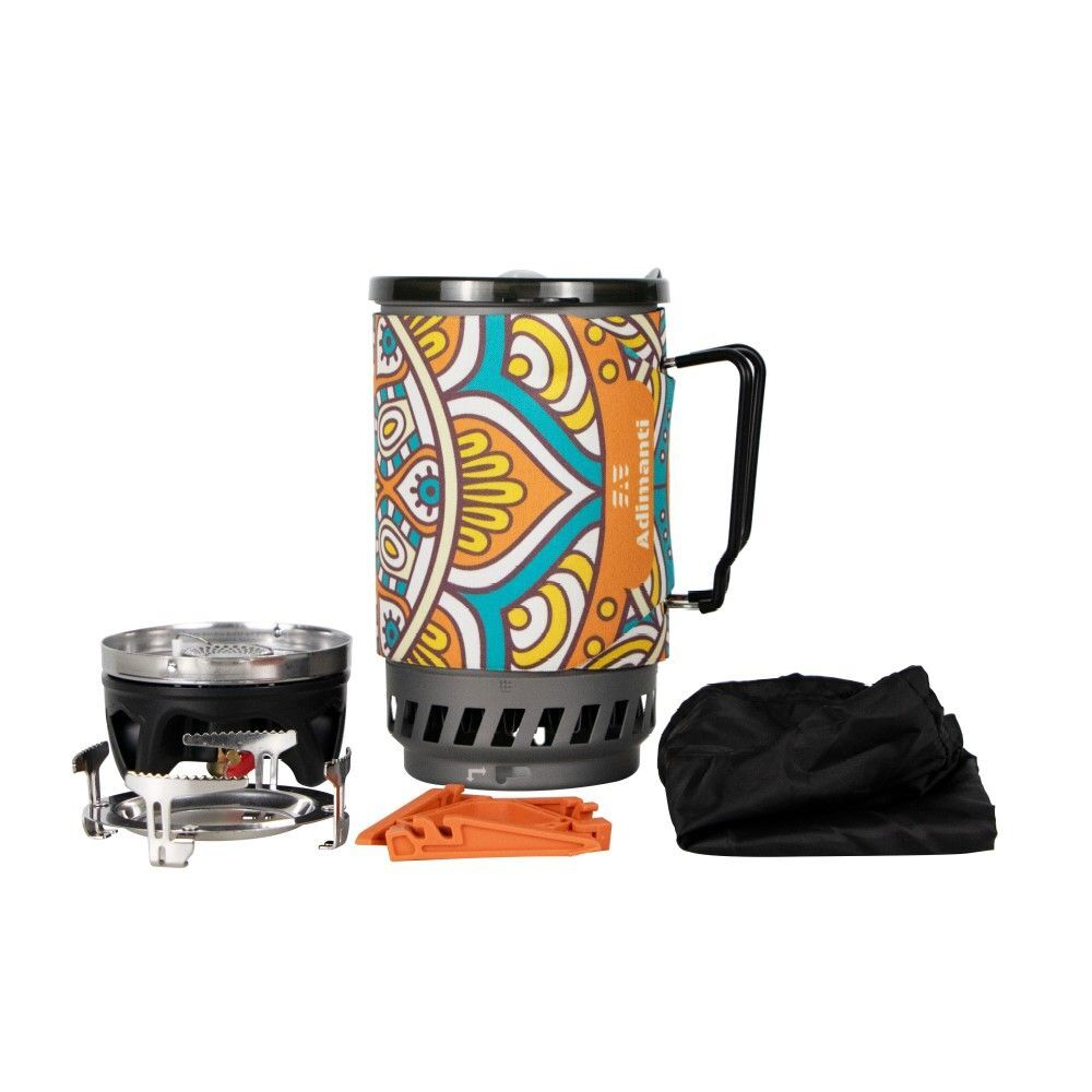 Система приготовления пищи туристическая Adimanti AD-10 1100 мл, цвет черный, AD-10