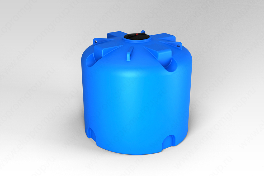 Ёмкость пластиковая пищевая ЭкоПром TR 5000 л. вертикальная транспортная (200x200x188см;желтый) - арт.555351