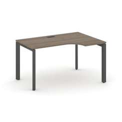 Style Project Стол рабочий эргономичный SN-59P.SPA-001(R) Вяз Благородный/Металл Антрацит/Черный Заг