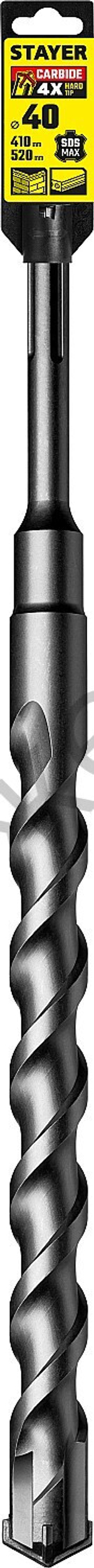 STAYER HERCULES-4Х 40 x 410/520 мм, SDS-max бур, PROFESSIONAL (29370-410-40)