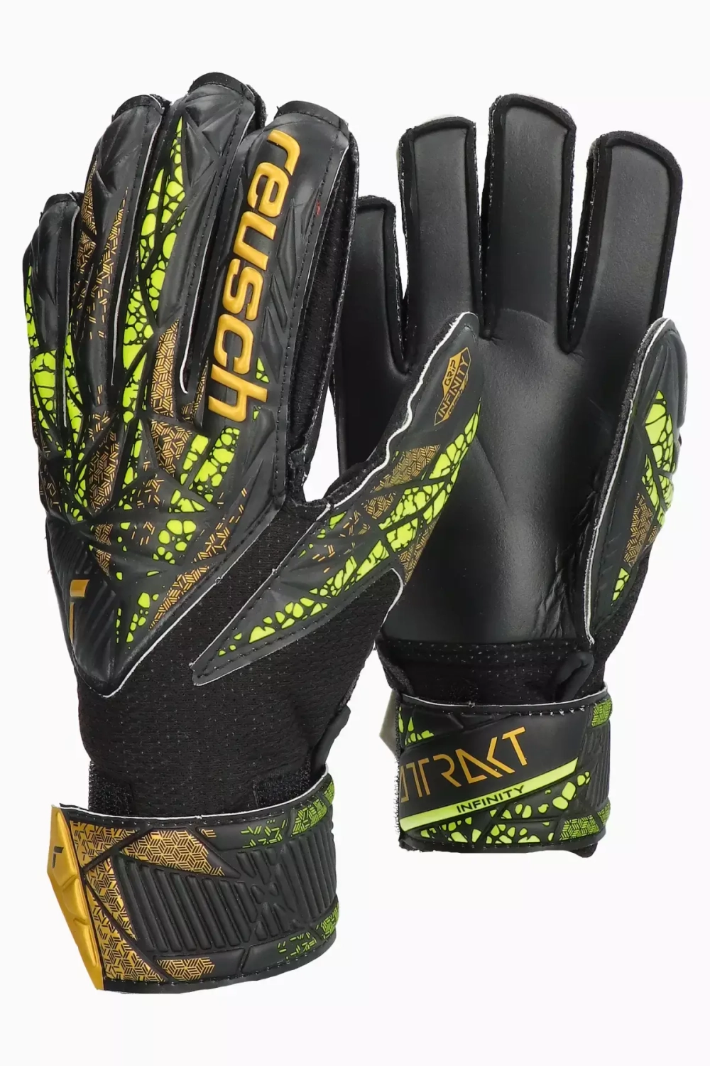 Вратарские перчатки Reusch Attrakt Infinity Finger Support Junior