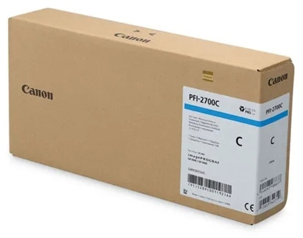 Картриджи Canon Canon PFI-2700 Cyan голубой (cyan) Картриджи Canon Canon PFI-2700 Cyan голубой (cyan)