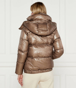 Пуховая куртка бомбер ROSE Hetrego - коричневый(8N723 F)