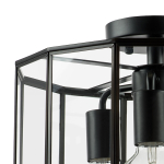 798237 Люстра GENNI 3х40W E27 ЧЕРНЫЙ МАТОВЫЙ/ПРОЗРАЧНЫЙ