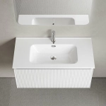 Тумба с раковиной Sancos Snob R 1.0 SNR1.090W/CN7002 Bianco