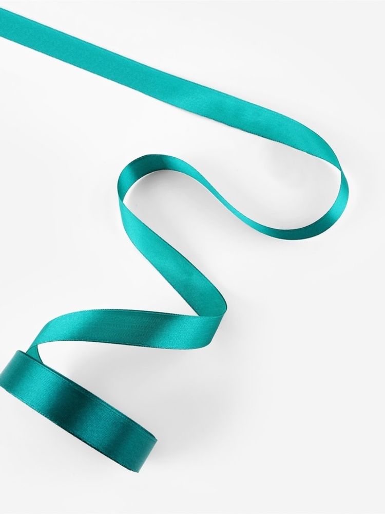 Лента атласная 20мм, зеленый