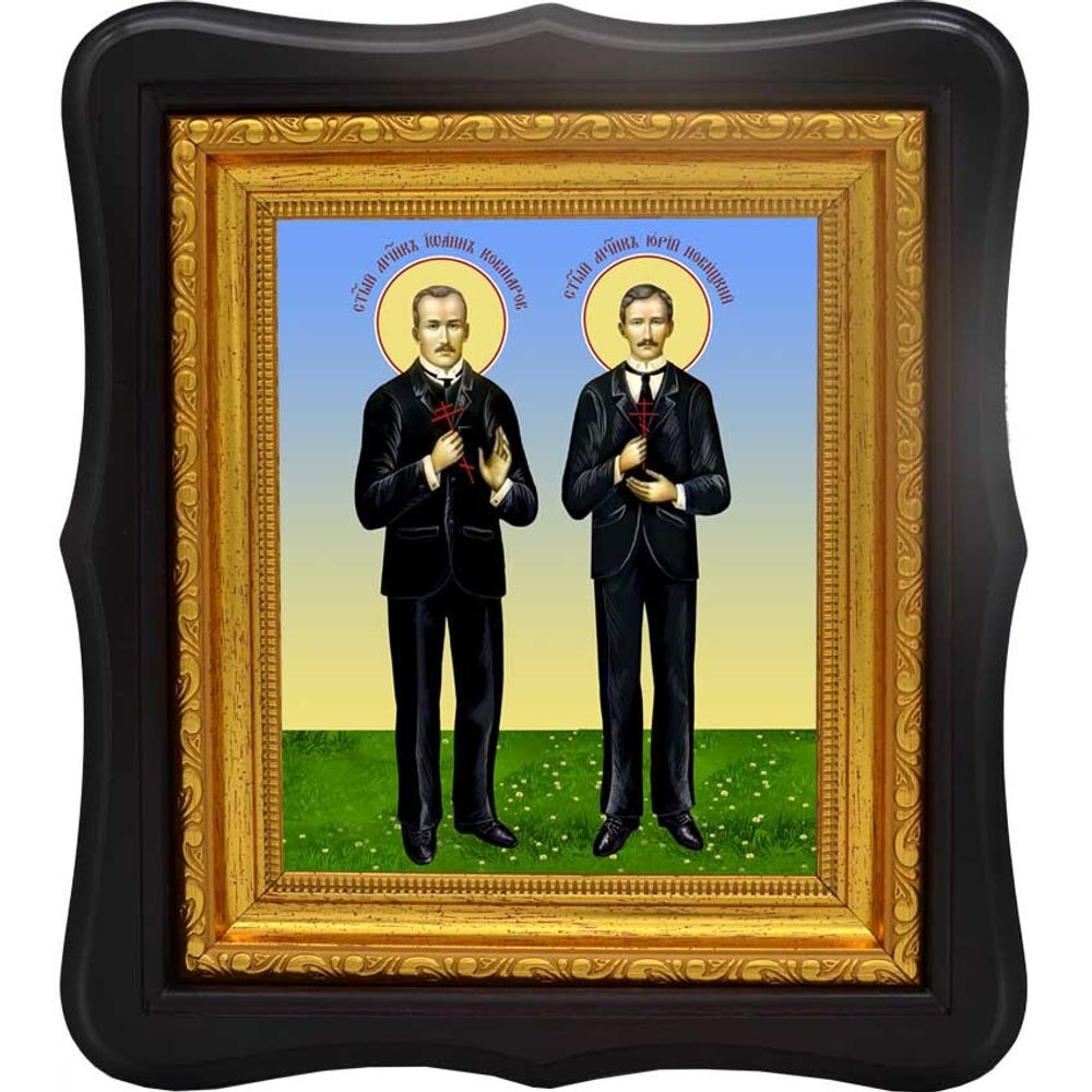 Иоанн Ковшаров и Юрий Новицкий святые мученики. Икона на холсте