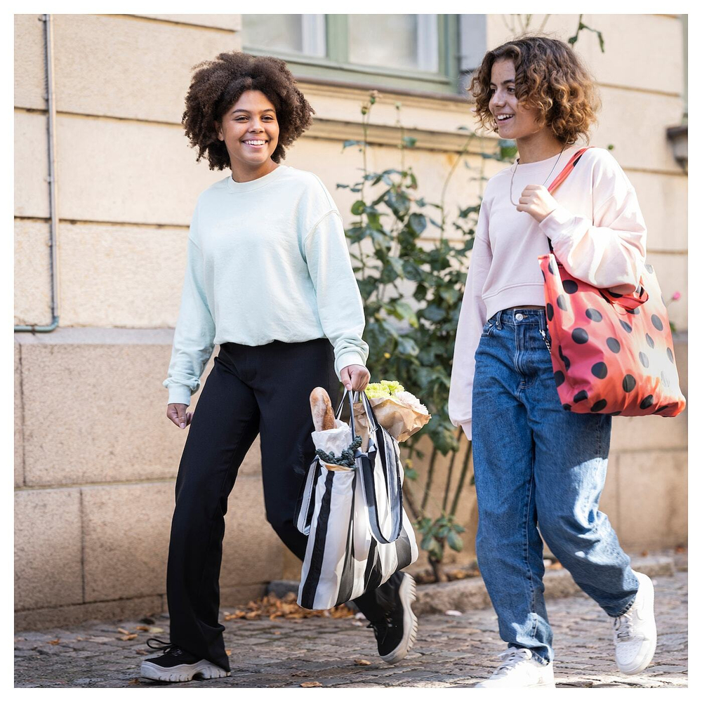 Сумка IKEA SKYNKE (СКЮНКЕ), Черно-белый, 45x36 см