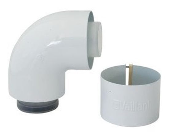 Коаксиальный отвод Vaillant Ø 80/125 мм. PP 87° для конденсационных котлов (арт. 303210)