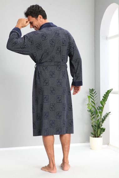 Халат  мужской облегченный   17690-1 синий Nusa (арт 20670)