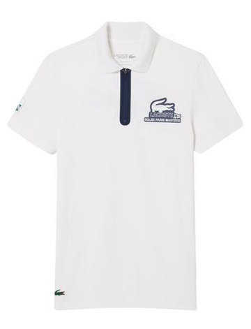 Теннисное поло Lacoste Unisex Rolex Paris Masters Edition Ballboy - white
