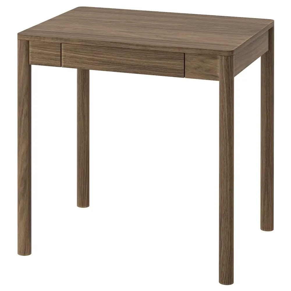 Письменный стол - IKEA TONSTAD, 75x75 см, коричневый дубовый шпон, ТОНСТАД ИКЕА