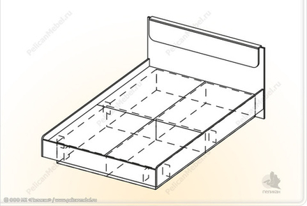 Кровать 0.9 Лозанна КР-0,9