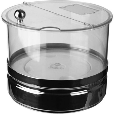 Емкость д/фрукт.салата, с охл.элемент;пластик,сталь;4л;D=24,H=19см;прозр.,металлич. (Цвет: прозрачный)