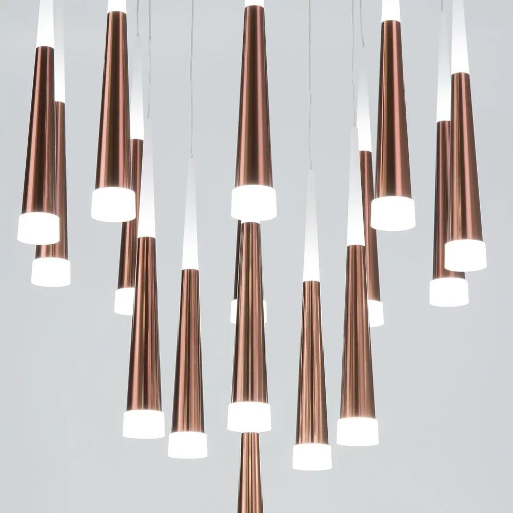 Citilux Вегас CL227163 LED Люстра каскадная Коричневая