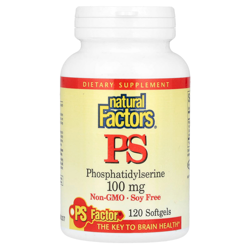 Natural Factors, PS, 100 мг, 120 капсул