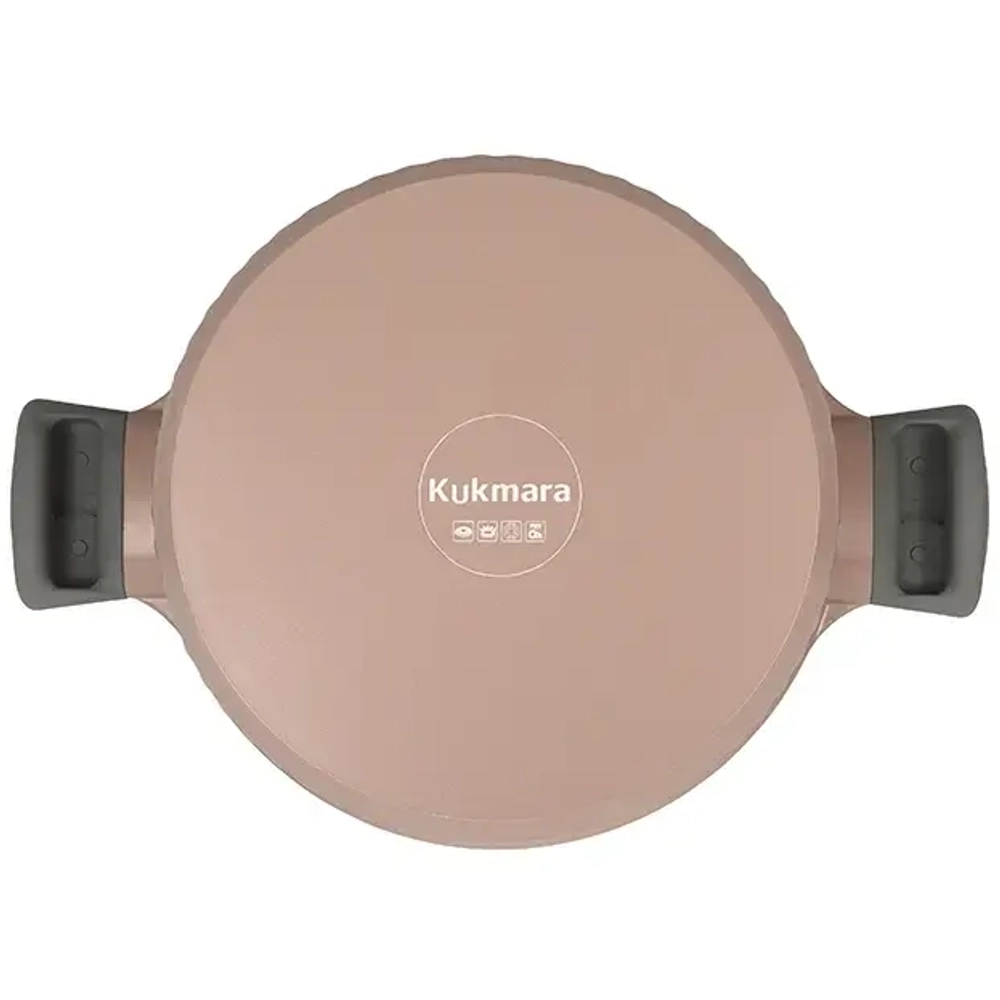 Кастрюля 5,2л «Stella» (cappuccino) со стеклянной крышкой кск52а