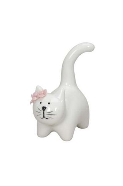 Декор "Цветочный кот" 8x5x10см