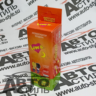 Ароматизатор спрей-картон Contra  30мл Love is  (сладкая папайя)