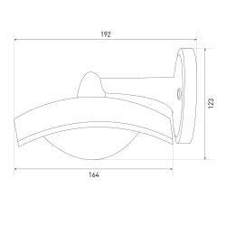 Садово-парковый светильник ЭРА «Дели 4» ДБУ 07-8-004 белый 4-гранный IP44 светодиодный 8Вт 3000K | Садово-парковые светильники