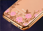 Чехол силиконовый с цветами для Iphone 6/6S