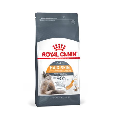 Royal Canin Hair&Skin Care Корм сухой для взрослых кошек для поддержания здоровья кожи и шерсти 0,4 кг