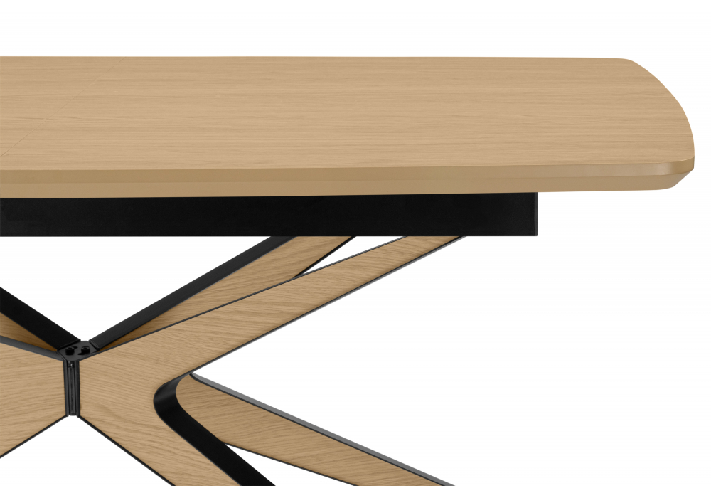 Стол деревянный Woodville Roxy 160(220)x90 светлый дуб