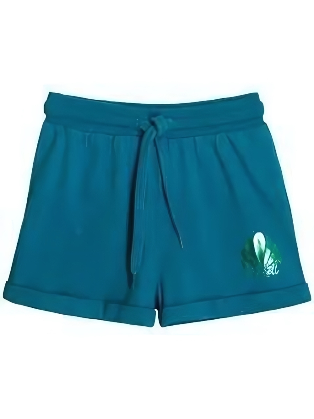 Шорты для девочки р.110 т.бирюзовый 101131