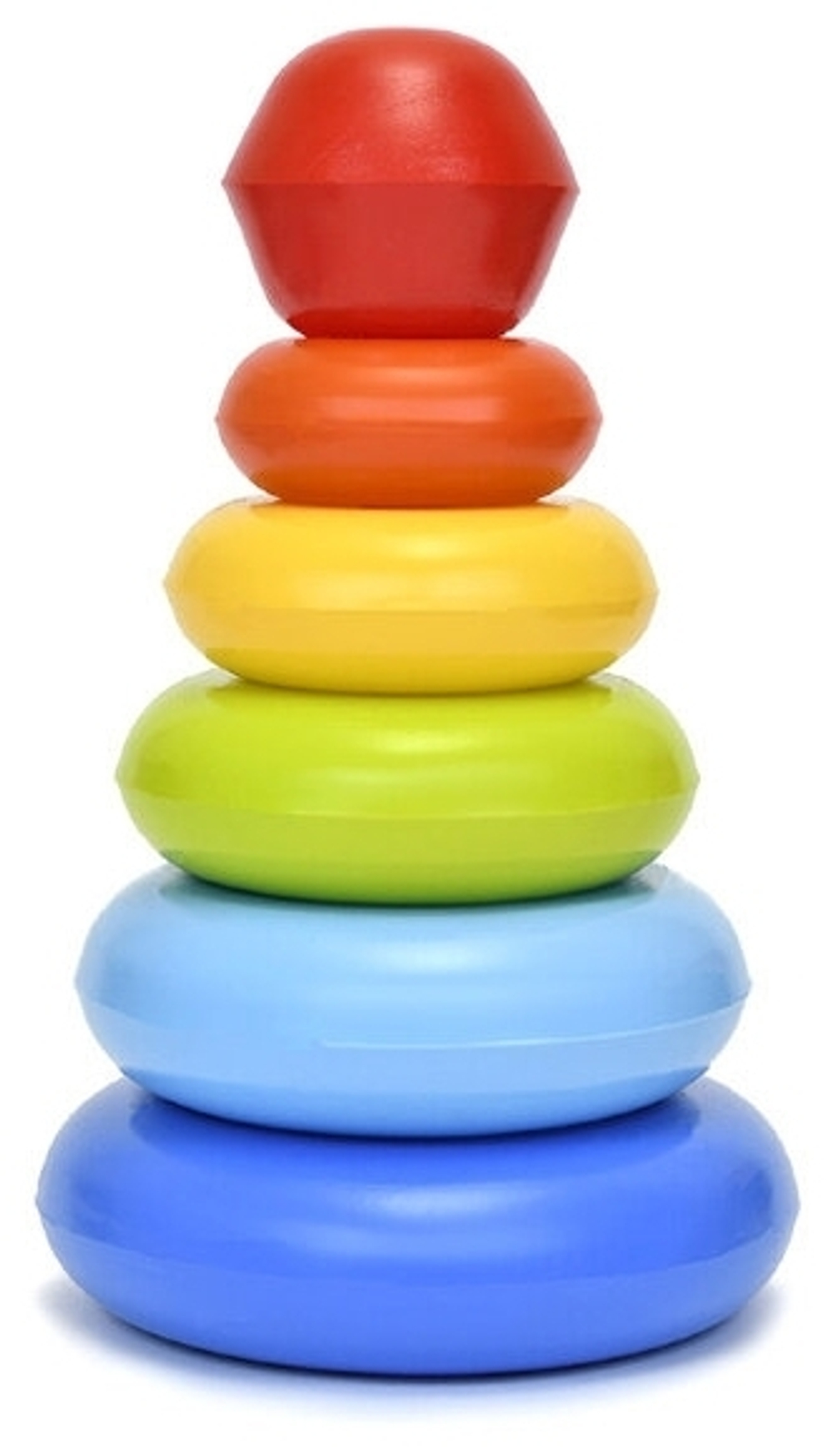 9640/Пирамида "Собирайка", 27 см (в сетке, 7 дет.)/3