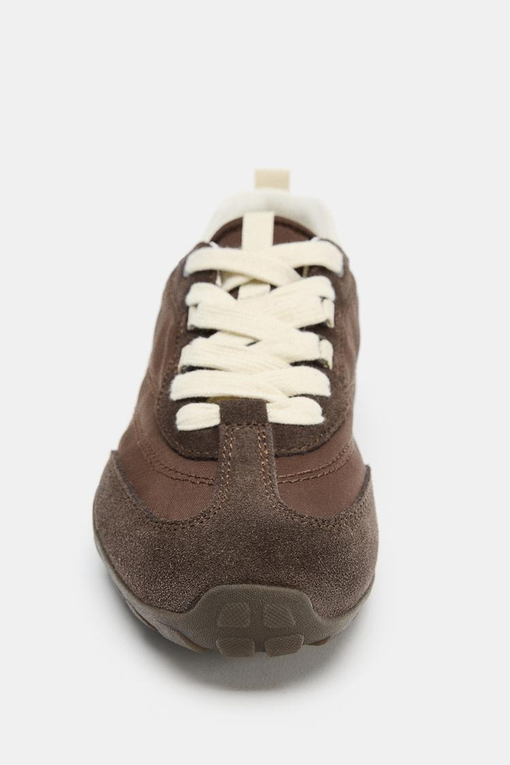 ZARA КОМБИНИРОВАННЫЕ БЕГОВЫЕ КРОССОВКИ, КОРИЧНЕВЫЙ