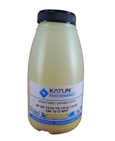 Тонер для картриджей HP CB542A/CE322A/CF212A) Yellow, химический (45г) Katun. Россия