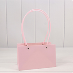 Пакет подарочный 22х13,5х10,5 Ваза для цветов (Розовый)