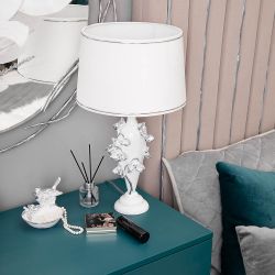 Настольная лампа Орхидея Лира Айс Тюссо Снег