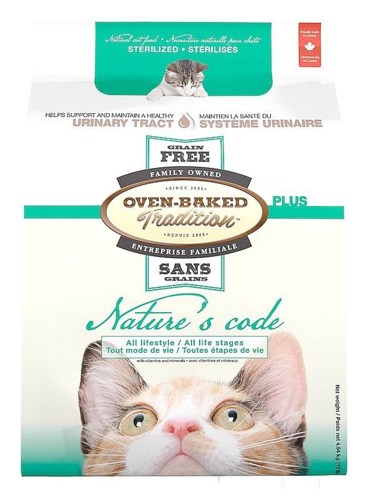 Oven Baked Tradition Nature&#39;s Code Adult Cat Urinary беззерновой корм для стер. кошек 1,13кг